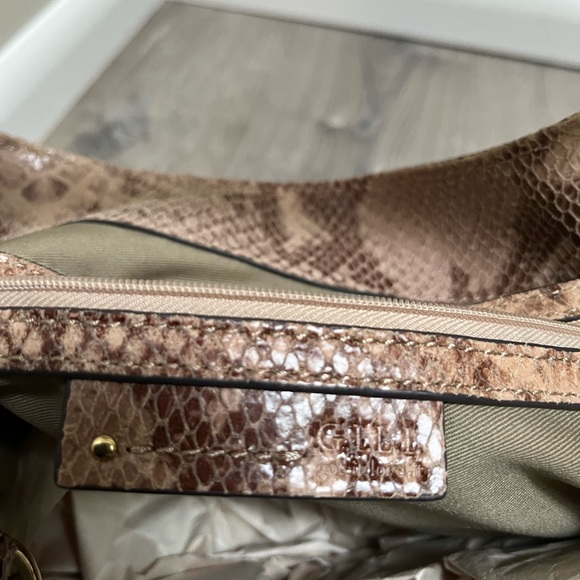 G.I.L.I Python Leather Slouch Large Tote Bag - Picture 9 of 13